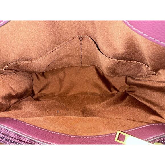 Fossil Kyler Satchel Wine Snake Python Embossed Convertible Crossbody MSRP $250 - Picture 7 of 7